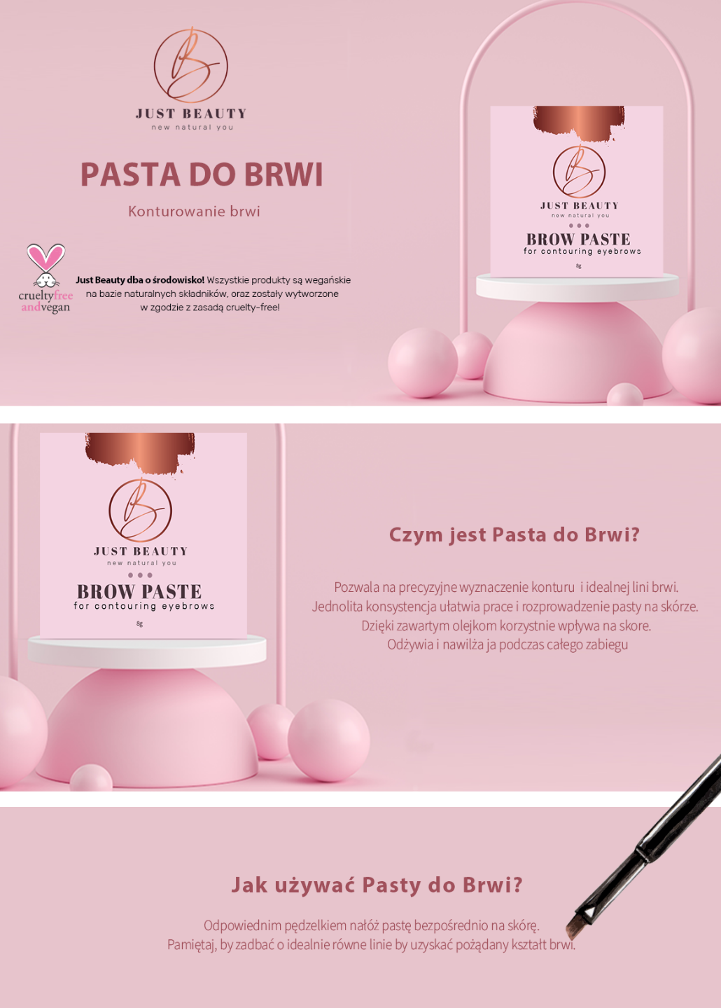 pasta do brwi just beatu