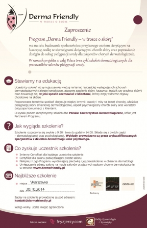 Kolejne szkolenie „Derma Friendly” w Warszawie