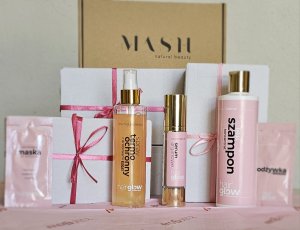 Recenzja trzech kosmetyków do włosów Hairglow by Keratin Moment. Szampon, serum arganowe, spray termo-ochronny z drobinkami złota.